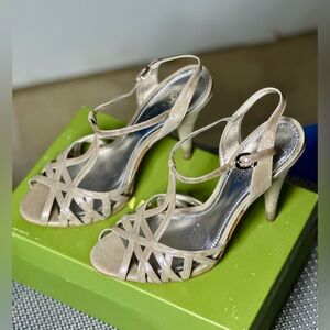 Gianni Bini Beige Strappy Heels